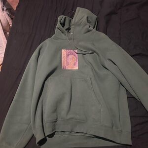 Obey Forest Green Sweatshirt with Lavender Graphic